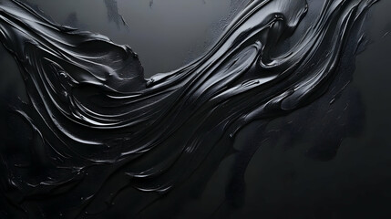Abstract Black Paint Texture
