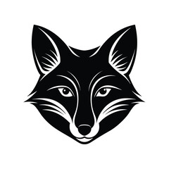 for face linocut vector illustration