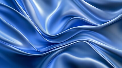 Obraz premium Abstract Blue Silk Draped Fabric Texture