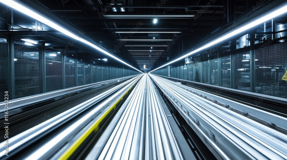 Poster explore efficiency speed assembly line operations a modern industrial setting