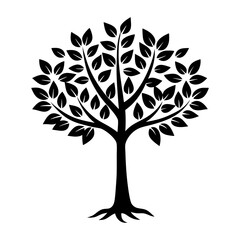 Fototapeta premium Hands Planting Tree vector silhouette