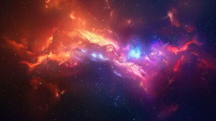 Fototapeta premium Beautiful space galaxy cloud nebula. Colorful star night cosmos. Universe science astronomy. Supernova background wallpaper.