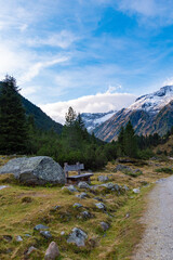 Misty Krimmler Achental valley, Austria