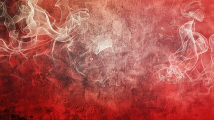 Beautiful stylist modern red texture background with smoke. Red grunge old paper texture