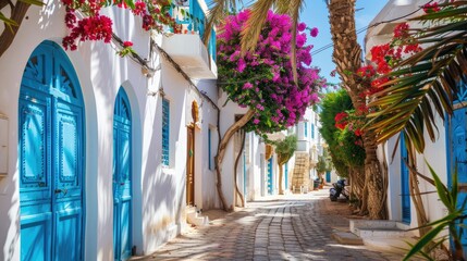 Obraz premium Beautiful Tunisia Djerba island Guellala village