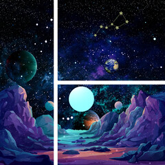 moon in space