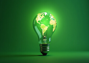 ecological technology promotes saving earth innovative ideas like light bulbs green