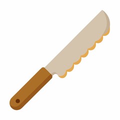 kitchen knife isolated on white