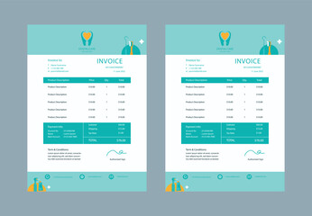 Professional Corporate Business Invoice Template Design, Elegant Business Stationery Design, Tax Form, Payment Bill