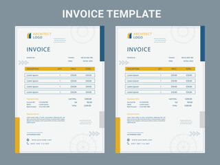 Professional Corporate Business Invoice Template Design, Elegant Business Stationery Design, Tax Form, Payment Bill