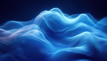 Fototapeta premium deep blue textured background with vintage border dark elegant teal wallpaper soft gradient diffuse light design art