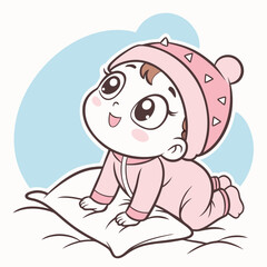 Child looking something