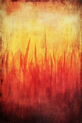 Grainy gradient in fiery red orange and yellow tones mimicking flames.