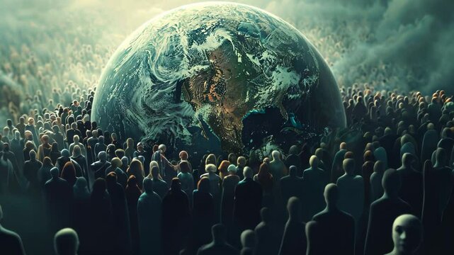 Earth facing overpopulation and environmental strain
