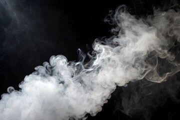 smoke on black background