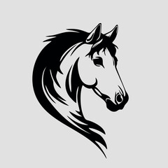 design logo vector icon illustration horse
