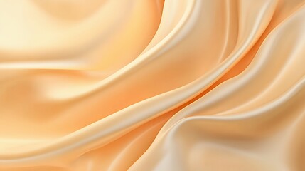 Fototapeta premium Draped Peach Colored Silk Fabric Background