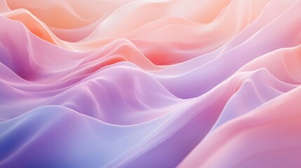 Obraz premium Abstract Pastel Waves Flowing Softly