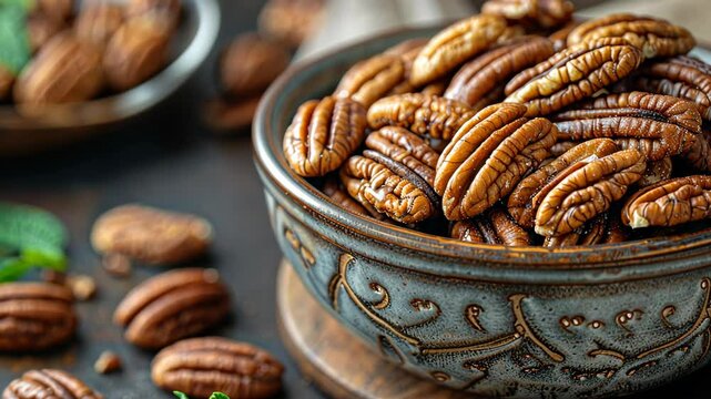 Organic pecan nuts