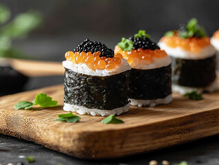 Close-up of a delicious sushi