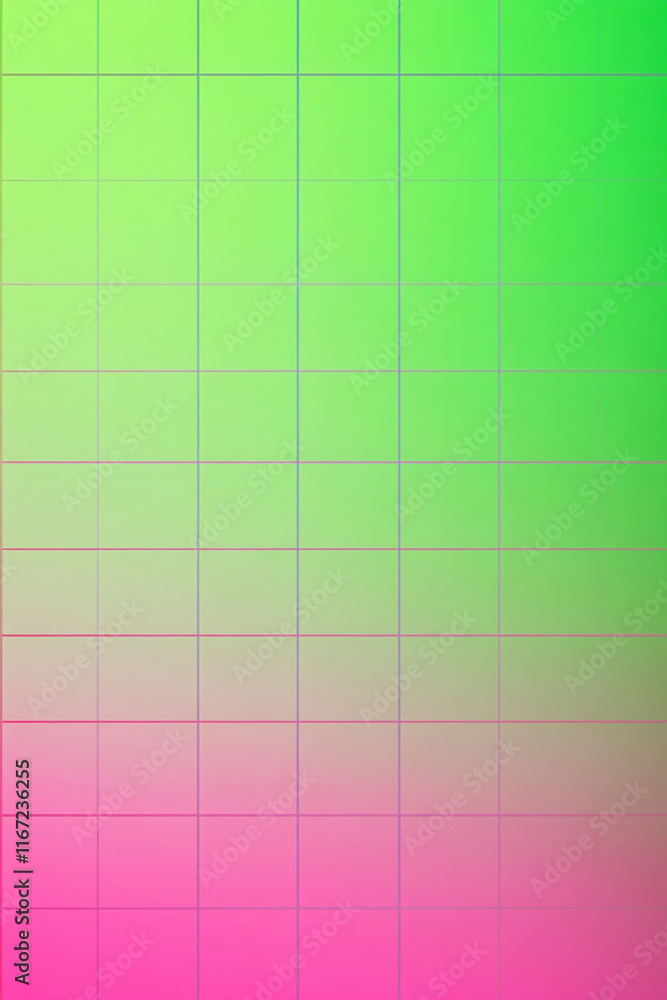 Poster retro-inspired pixel gradient transitioning from magenta to neon green.