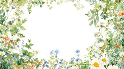 Obraz premium Watercolor wildflower
