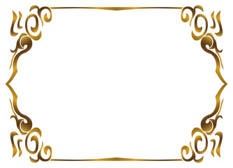 高級、レトロ、ヴィンテージ、シンプルで装飾的なフレーム、背景素材98