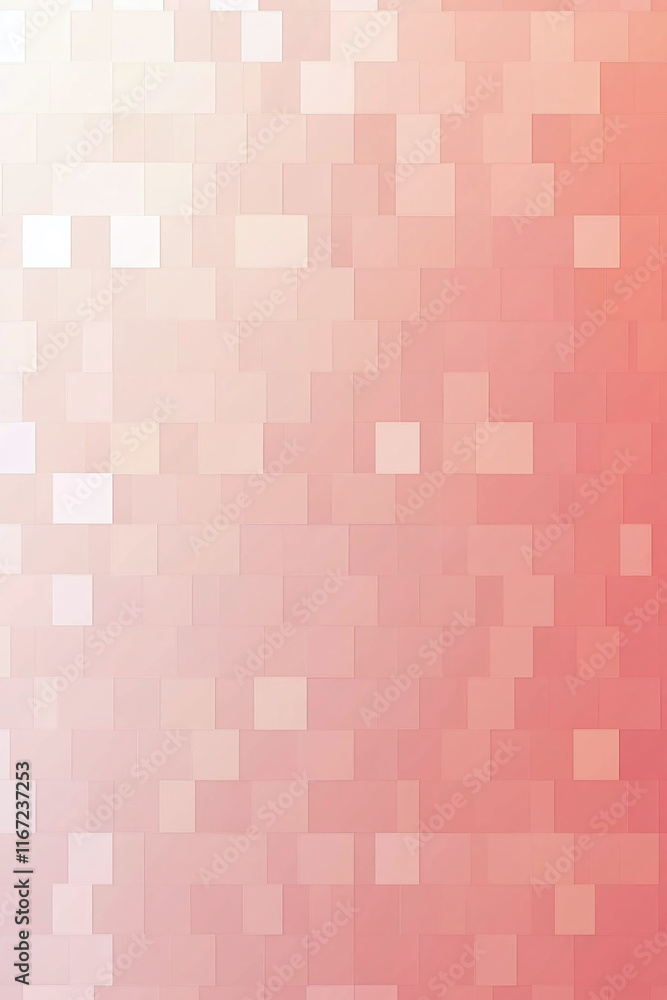 Poster soft pink transitioning into muted peach in a pixel gradient format.