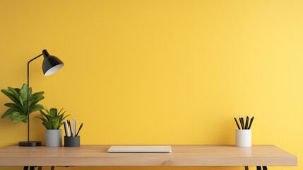 Contemporary Desk Empty Space