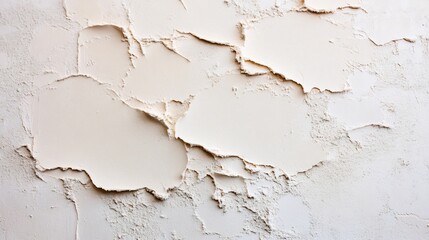 Obraz premium Pale Beige Cement Plaster Wall with Weathered Grunge Texture and Copy Space