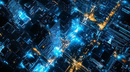 Fototapeta premium AI-powered big data integration for environmental monitoring, analyzing pollution levels, climate conditions, and natural resource usage for sustainable management.