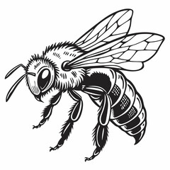 Honeybee Black silhouette