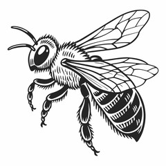 Honeybee Black silhouette