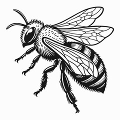Honeybee Black silhouette