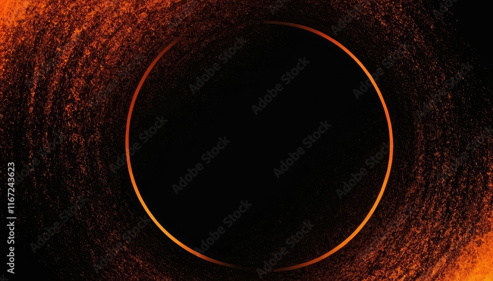 Poster circular glowing lines mesh like spark background 9
