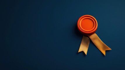 online learning concept. A tranquil image of a glowing seal of approval on a digital certificate, highlighting credibility in online education