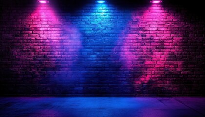 Graffiti Wall Texture Urban Scene Blue Purple Lights Shadows Smoke