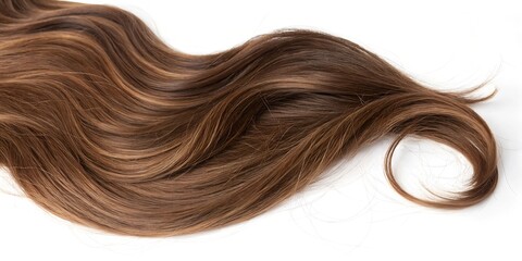 Beautifully styled wavy shiny curls. Hair coloring.