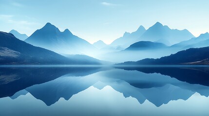 "Serene Ocean Waves in Monochromatic Teal, Calm and Tranquil Seascape"