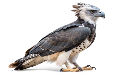 Obraz premium Bald Eagle isolated in white background. Happy Eagle In White Background. Eagle.