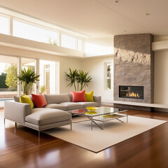 Living room with sofa and table

