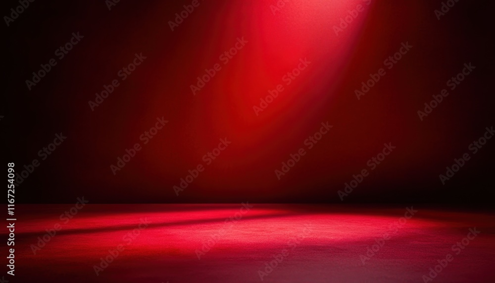 Poster red minimalist modern abstract background with soft spotlight gradient dark light texture design spa