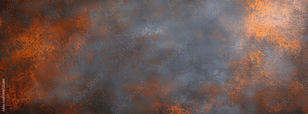 Poster abstract textured background with rich hues of orange and dark gray, creating a dynamic and vibrant 