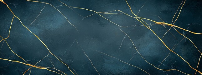 Abstract background with blue and gold wavy lines. Elegant design element perfect for creative projects, web design, and artistic compositions.