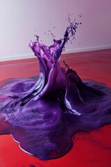 Fototapeta premium Splash of fluid Generative AI 