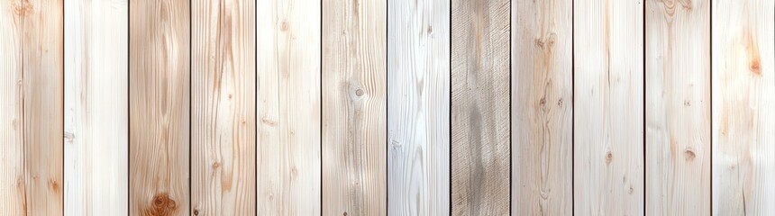 Fototapeta premium Wooden plank background with natural textures and soft tones. Ideal for design projects needing a rustic and organic feel.