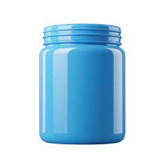 Blue Plastic Jar for Storage and Organization