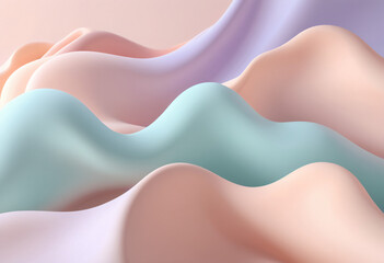 Abstract Pastel Landscape