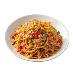 Delicious Spaghetti with Marinara Sauce and Fresh Vegetables