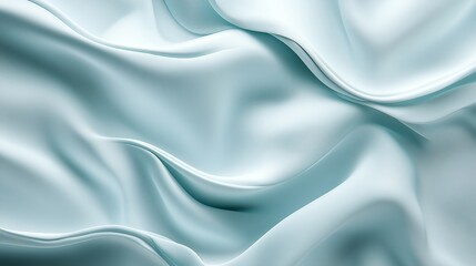 Fototapeta premium Abstract Draped Light Blue Fabric Texture